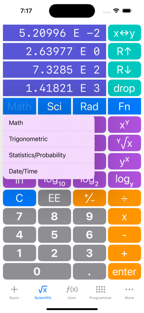 Scientific calculator